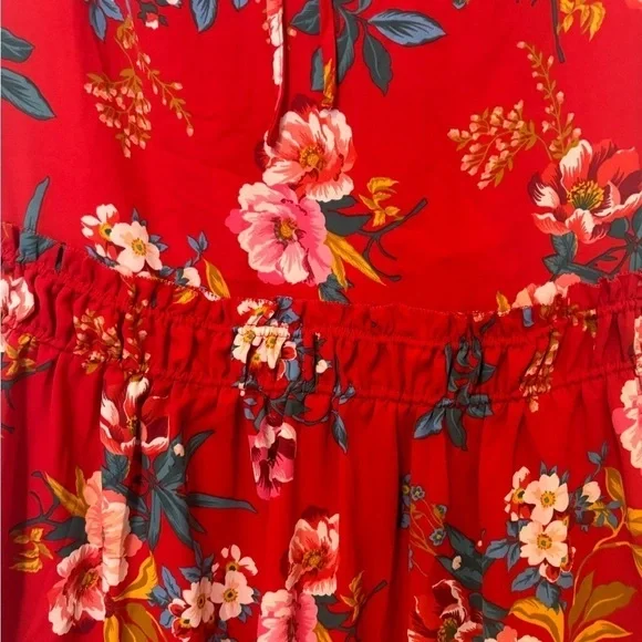 Loft dress new with tags! Size small women’s. Red with fun floral print. - Picture 3 of 10